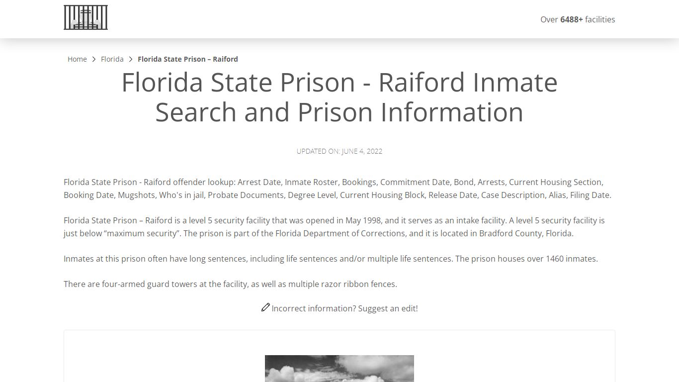 Florida State Prison - Raiford Inmate Search, Visitation ...